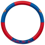 Superman Car Steering Wheel Cover - Universal Fit Steering Wheel Cover with Officially Licensed Warner Brothers Graphics, Great Automotive Accessory Gift Idea for Fans.