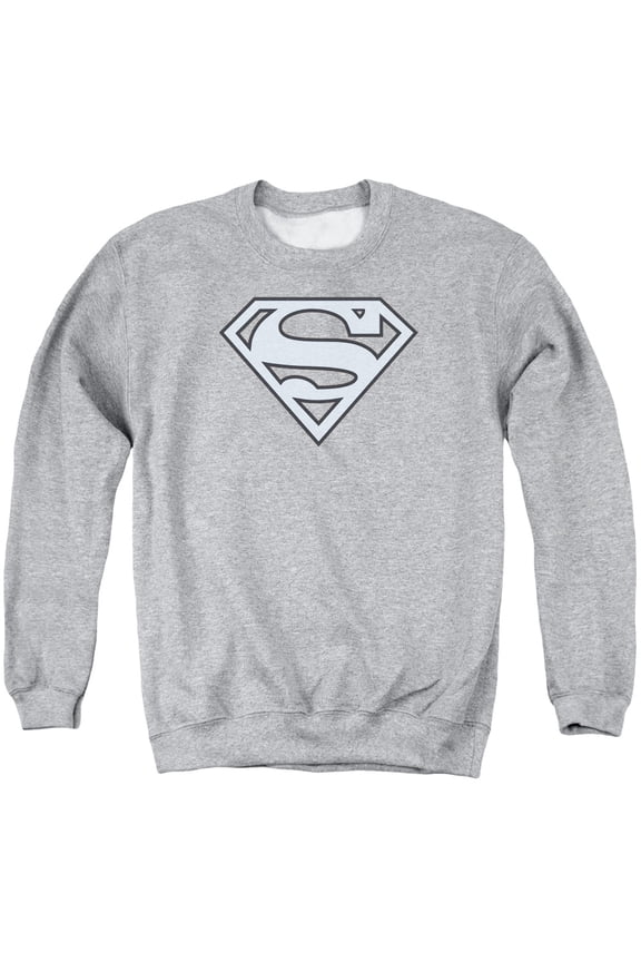 Superman - Carolina Blue&Amp;Navy Shield - Crewneck Sweatshirt - Small