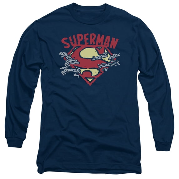 Superman - Chain Breaking - Long Sleeve Shirt - Large