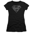 thumbnail image 1 of Superman Chainmail Junior Women's T-Shirt Sheer Black, 1 of 1