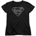thumbnail image 1 of Superman Chainmail Women's T-Shirt Black, 1 of 1