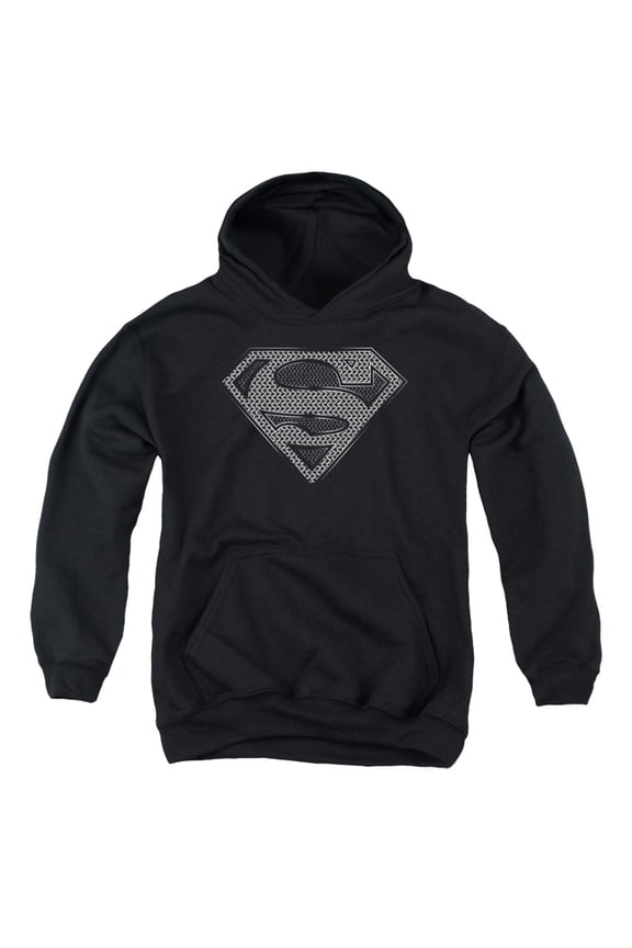 Superman - Chainmail - Youth Hooded Sweatshirt - Small