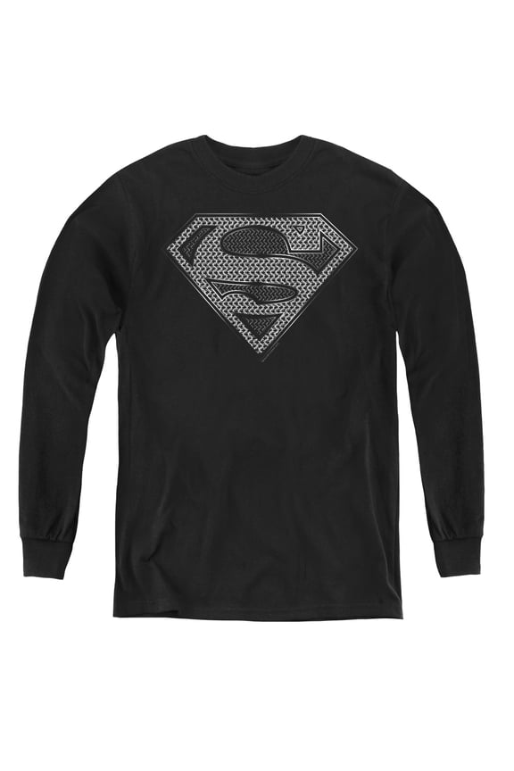 Superman - Chainmail - Youth Long Sleeve Shirt - Large