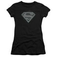 thumbnail image 1 of Superman Checkerboard Junior Women's T-Shirt Sheer Black, 1 of 1