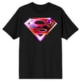 thumbnail image 1 of Superman Chrome Logo Men's Black T-shirt-3XLB, 1 of 3
