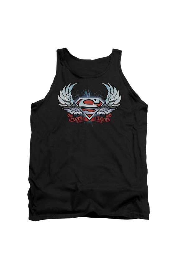 Superman - Chrome Wings Shield - Tank Top - Small