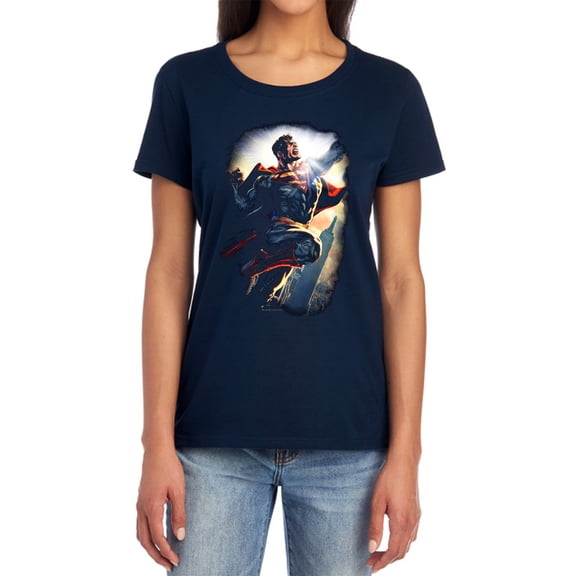 Superman Ck Superstar Women's T Shirt, Navy, X-Large