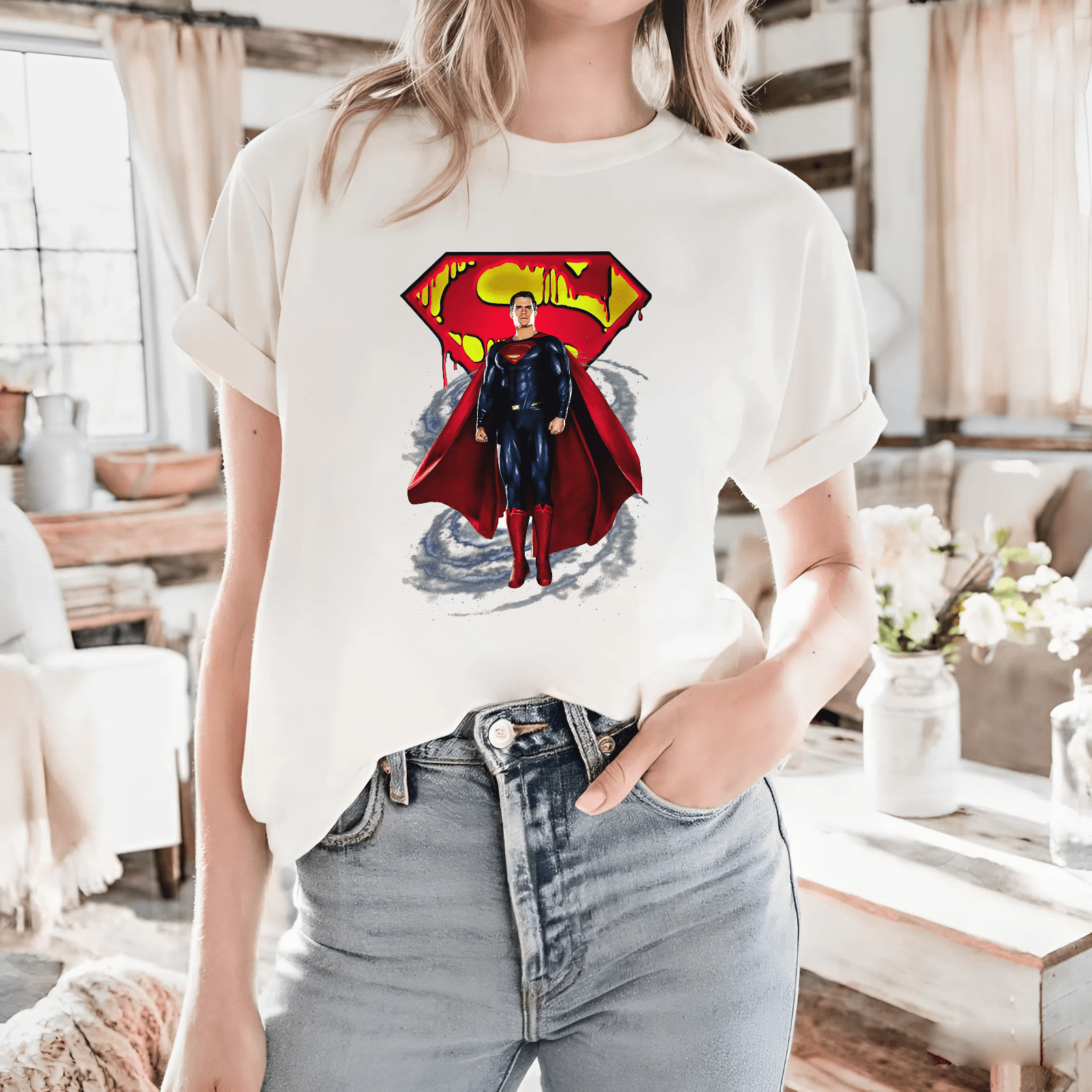 T-shirt Blanc Unisexe Vintage 1992 Spawn Comic - Impression DTG, Coton 100%, Tailles S à 5XL