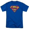 thumbnail image 1 of DC Comics - Superman - Classic Logo Distressed #2 - Adult Unisex T-Shirt - Blue, 1 of 2