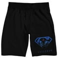 thumbnail image 1 of Superman Classic Logo Men's Black Graphic Sleep Shorts-Small, 1 of 5