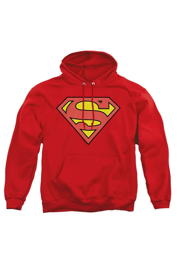 Classic Logo Unisex Adult Pull-Over Heather Hoodie, X-Large, Red