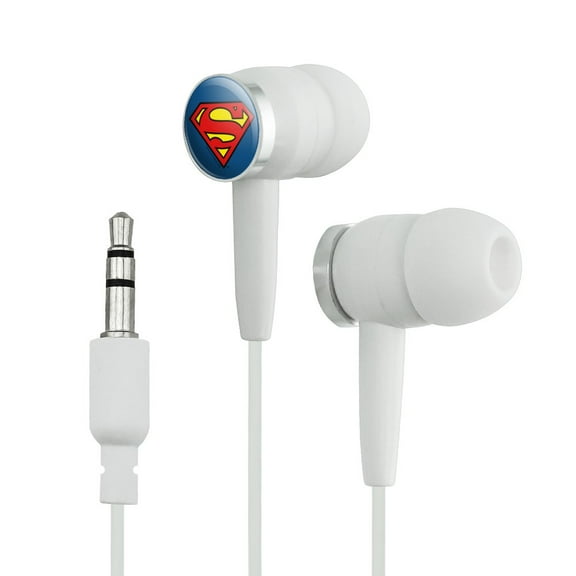 Superman Classic S Shield Logo Novelty In-Ear Earbud Headphones