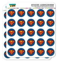 Superman Classic S Shield Logo Planner Calendar Scrapbooking Crafting Stickers