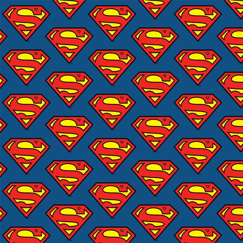 GRAPHICS AND MORE Superman Classic S Shield Logo Premium Roll Gift Wrap Wrapping Paper