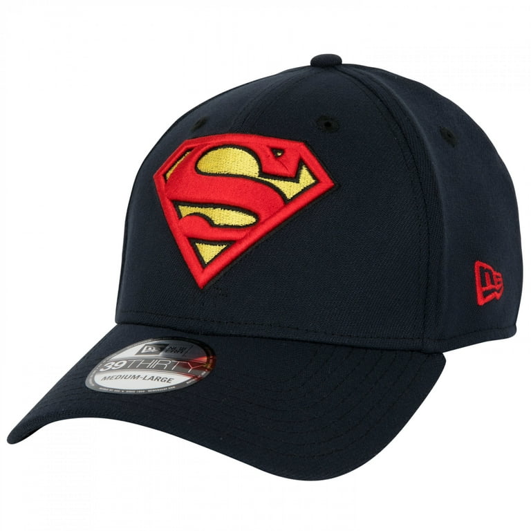 Superman Classic Symbol Flex New Navy Era 39Thirty Hat-Medium/Large Fit on
