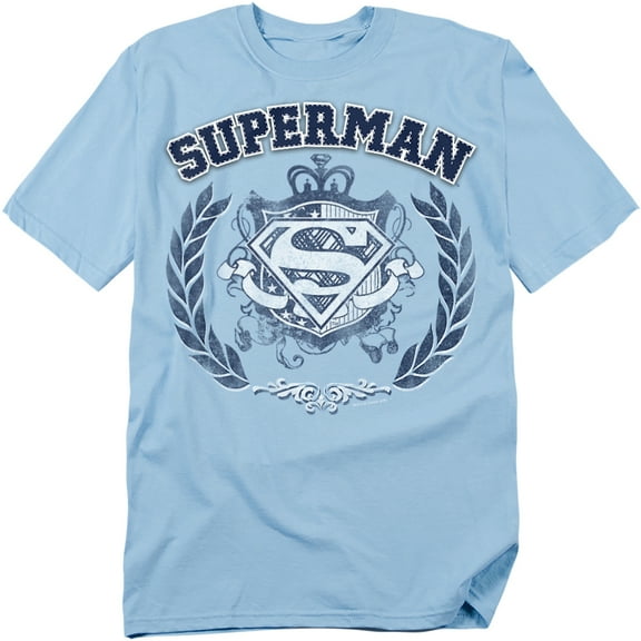 Superman T-Shirt Collegiate Crest Unisex Graphic Tee For Men & Women