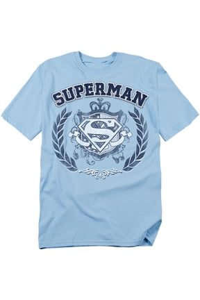 Superman T-Shirt Collegiate Crest Unisex Graphic Tee For Men & Women