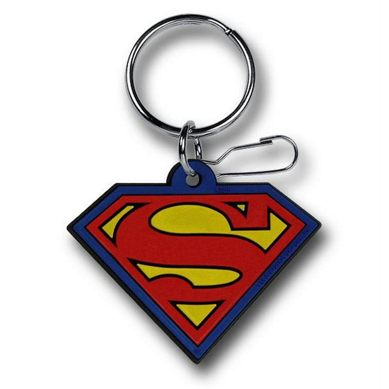 Superman logo keychain deals