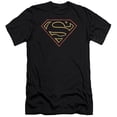 thumbnail image 1 of Superman - Colored Shield - Premium Slim Fit Short Sleeve Shirt - Small, 1 of 2