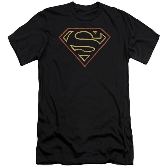 Superman - Colored Shield - Premium Slim Fit Short Sleeve Shirt - Small