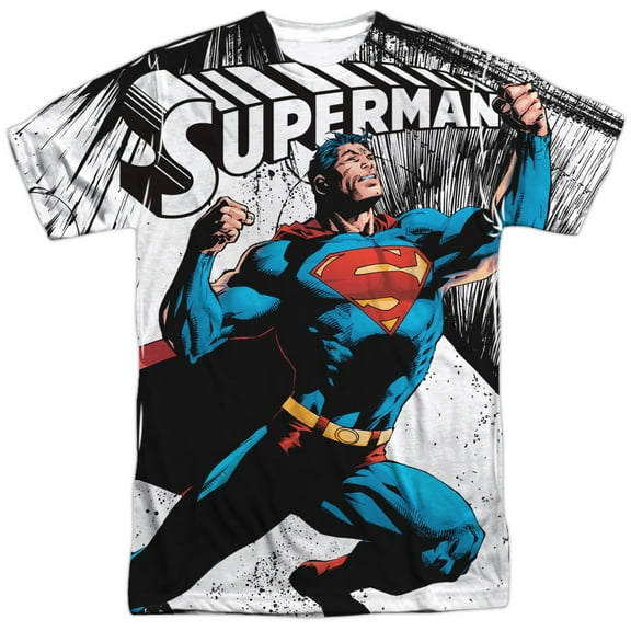 Superman Men's To Infinity Sublimation T-shirt XX-Large Sublimate White