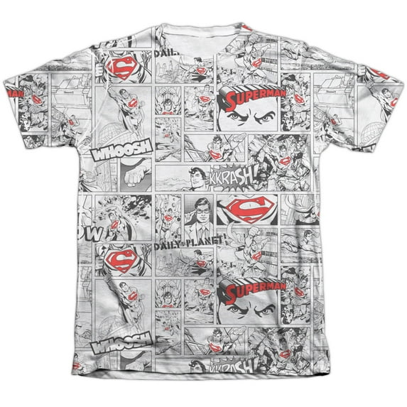 Superman - Comic Page All Over - Short Sleeve Shirt - X-Large