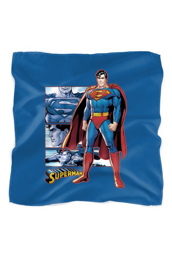 Superman Comic Panels Bandana (21 in x 21 in)