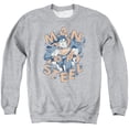 thumbnail image 1 of Superman Coming Through Adult Crewneck Sweatshirt Athletic Heather, 1 of 1