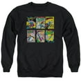 thumbnail image 1 of Superman Covers Adult Crewneck Sweatshirt Black, 1 of 1