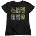 thumbnail image 1 of Superman Covers Women's T-Shirt Black, 1 of 1