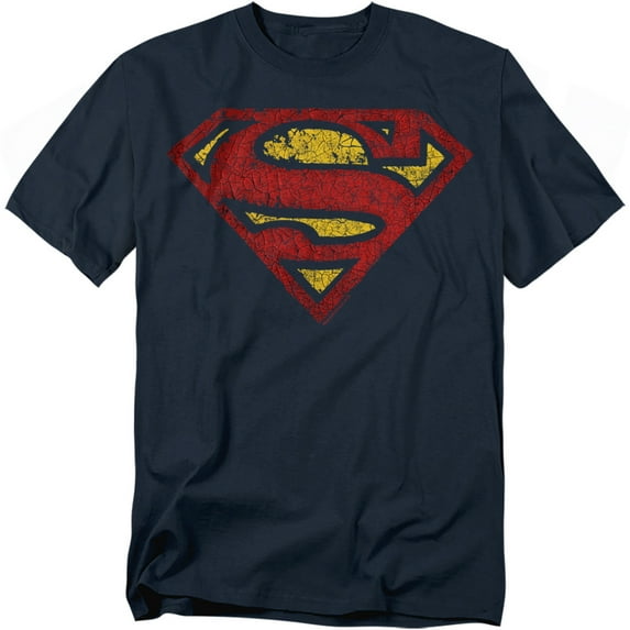 Superman T-Shirt Crackle S Unisex Graphic Tee For Men & Women