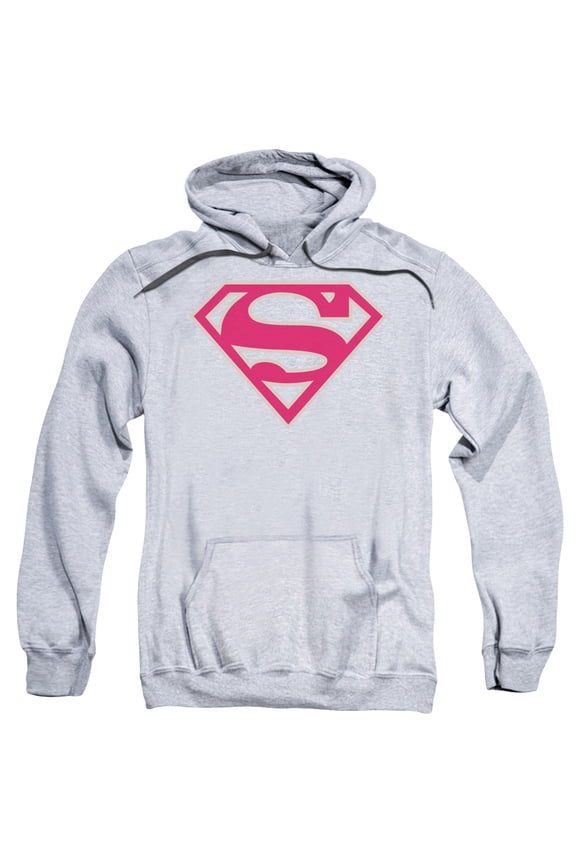 Superman - Crimson &Amp; Gray Shield - Pull-Over Hoodie - Large