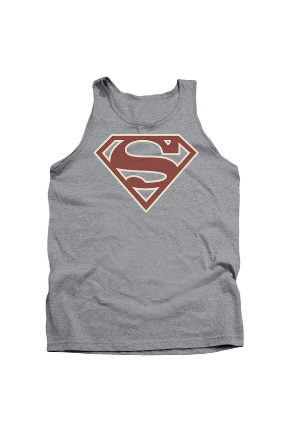 Superman - Crimson & Cream Shield - Tank Top - X-Large