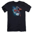 thumbnail image 1 of Superman Crystall T-Shirtize Premium Adult Slim Fit 30/1 T-Shirt Navy, 1 of 1
