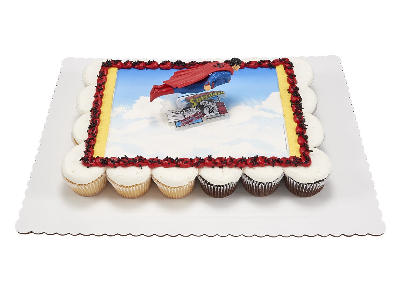 Superman Cupcake Cake