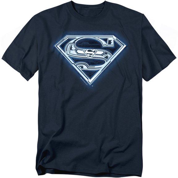 Superman T-Shirt Cyber Shield Unisex Graphic Tee For Men & Women