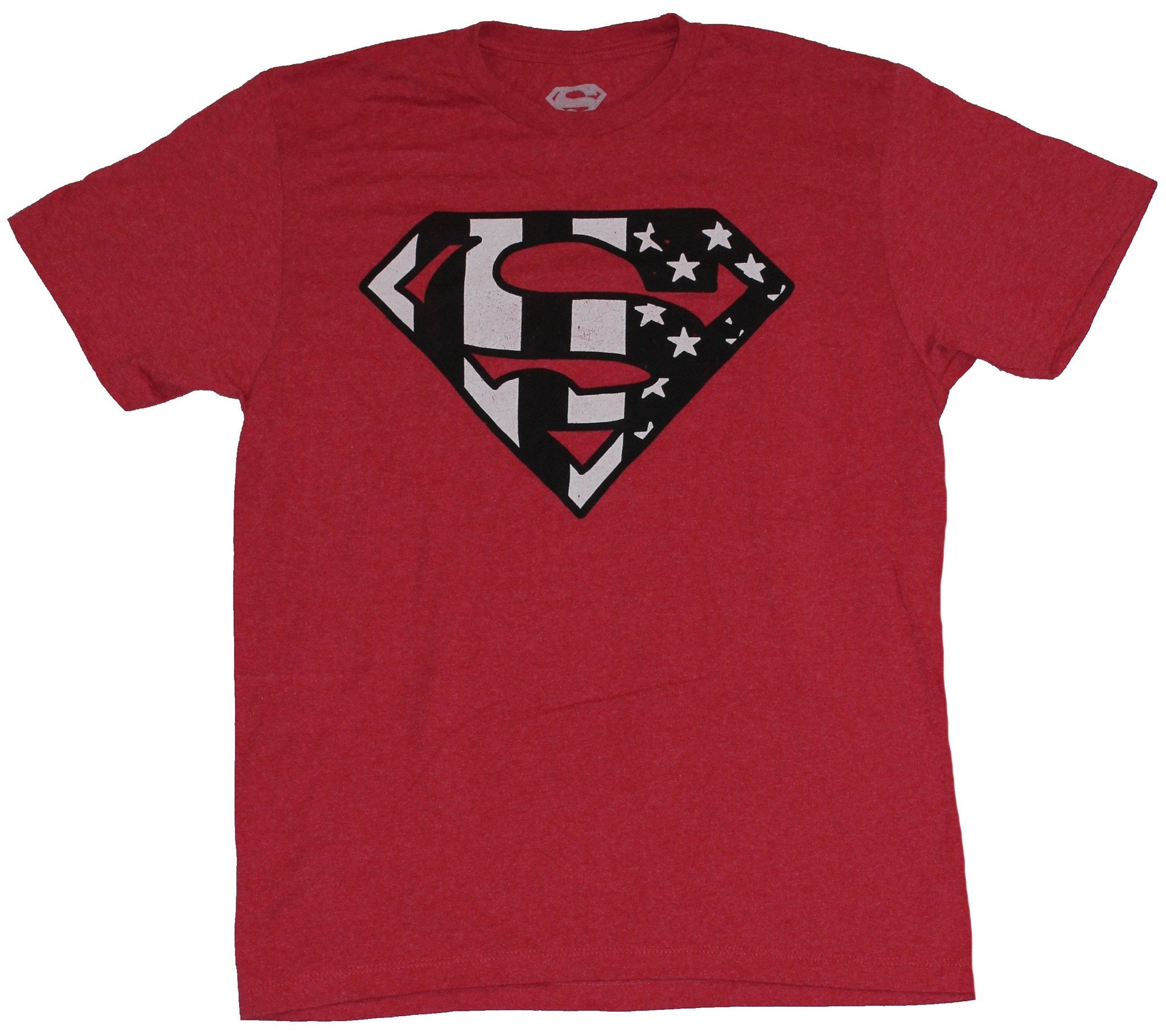 Superman (DC Comics) Mens T-Shirt - Classic Logo B & W Americana Logo (Medium) - image 1 of 1