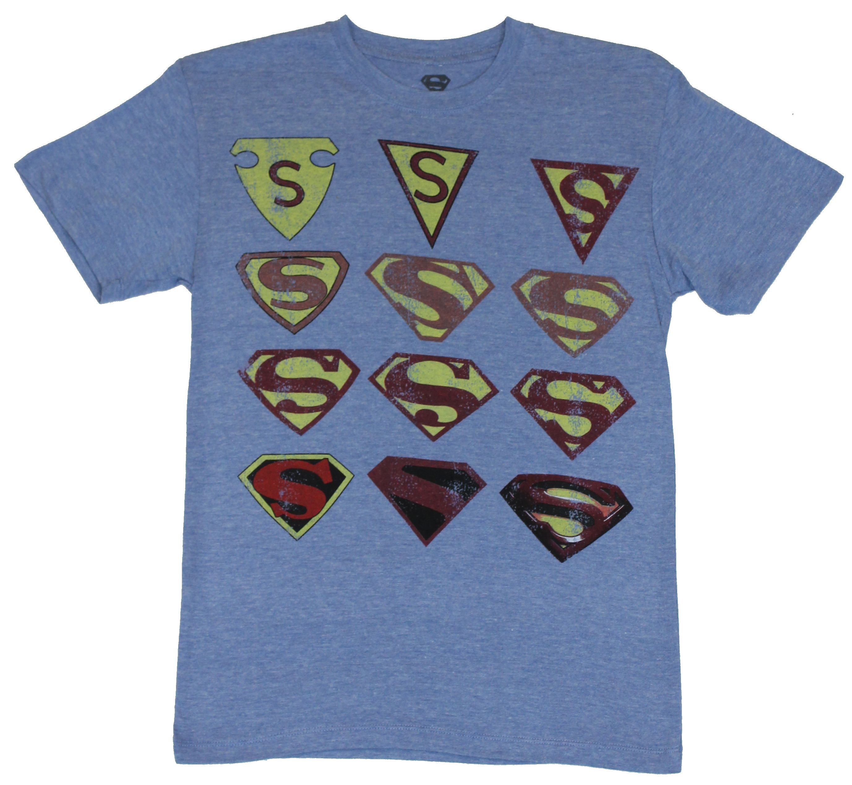 T-Shirt Uomo DC Comics Scoring Shield – Maglietta Ufficiale Con Logo Superman, Stampa Ecologica