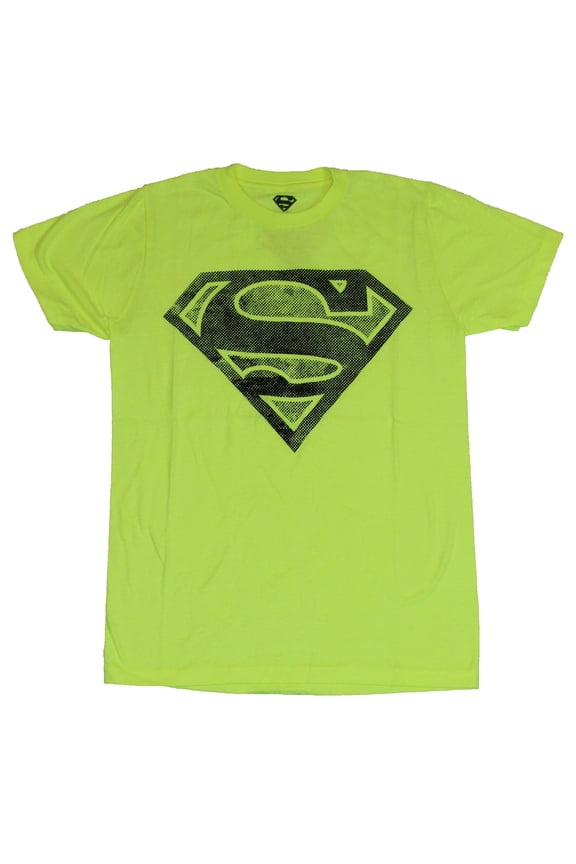 (DC Comics)  Mens T-Shirt - Dotted Gray Classic Logo Image (Small)