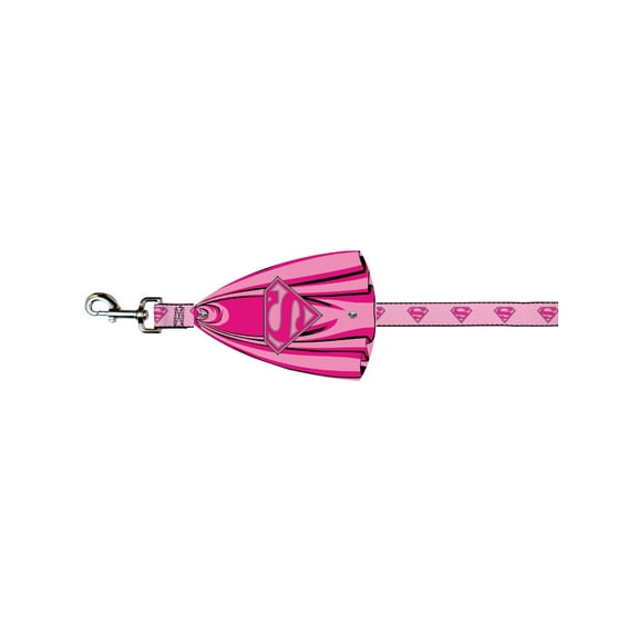 Superman DC Comics Superhero Pink Logo Dog Leash Cape