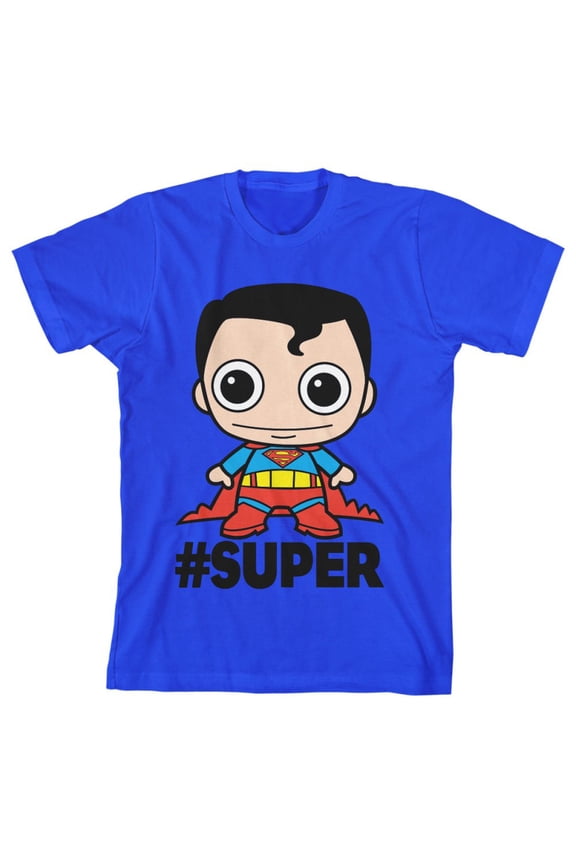 Superman DCO Toyetic #Super Youth Royal Blue Graphic Tee-XL