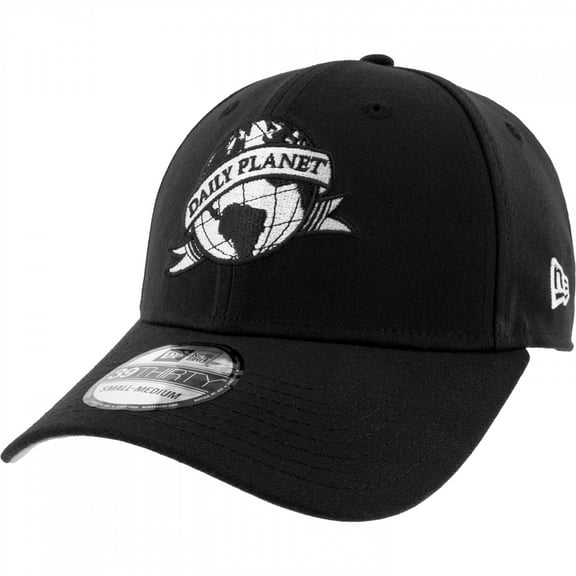 Superman Daily Planet Logo New Era 39Thirty Fitted Hat-Large/XLarge