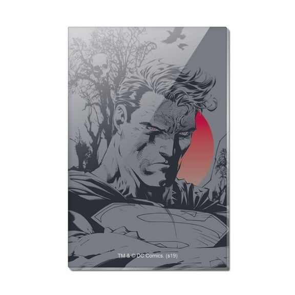 Superman Dark Persona Rectangle Acrylic Fridge Refrigerator Magnet