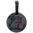thumbnail image 1 of Superman Dark Persona Round Leather Luggage Card Suitcase Carry-On ID Tag, 1 of 6