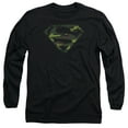 thumbnail image 1 of Superman - Distressed Camo Shield - Long Sleeve Shirt - Small, 1 of 2