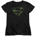 thumbnail image 1 of Superman - Distressed Camo Shield - Women's Short Sleeve Shirt - Large, 1 of 2