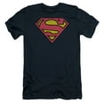 thumbnail image 1 of Superman Distressed Shield Adult 30/1 T-Shirt Navy, 1 of 1