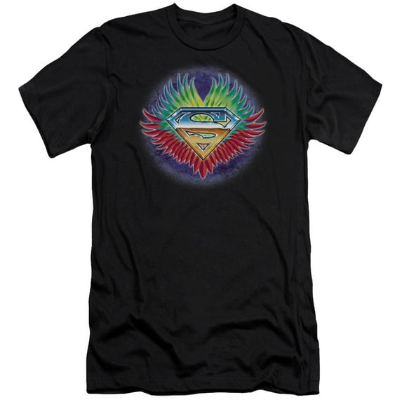 Superman - Dont Stop Believing - Premium Slim Fit Short Sleeve Shirt - X-Large