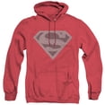 thumbnail image 1 of Superman Elephant Shield Adult Heather Hoodie Sweatshirt Red, 1 of 1