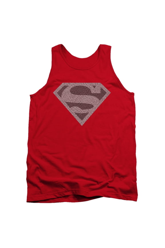 Superman Elephant Shield Adult Tank Top Red